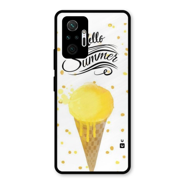 Ice Cream Summer Metal Back Case for Redmi Note 10 Pro