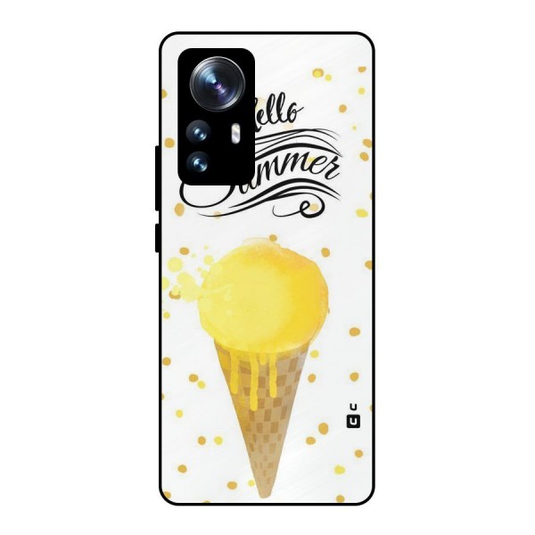 Ice Cream Summer Metal Back Case for Xiaomi 12 Pro