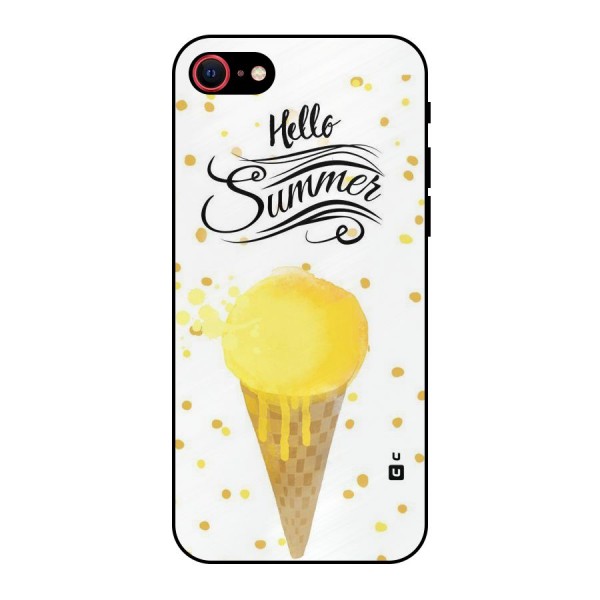 Ice Cream Summer Metal Back Case for iPhone 8