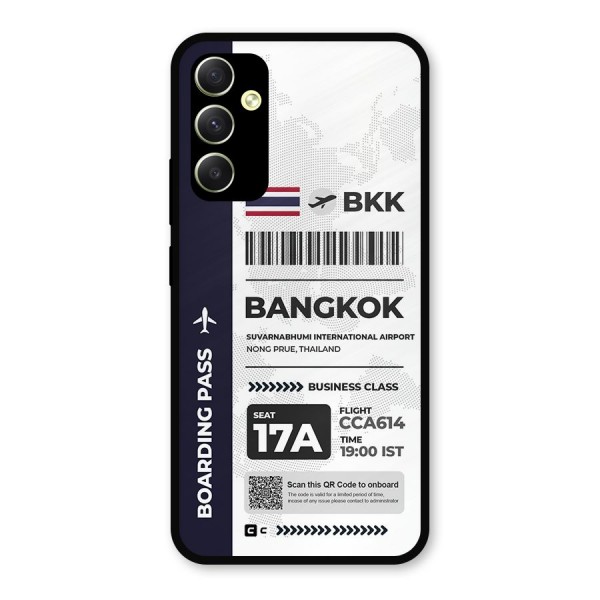 International Boarding Pass Bangkok Metal Back Case for Galaxy A34