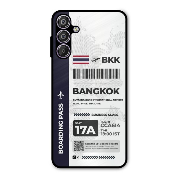 International Boarding Pass Bangkok Metal Back Case for Galaxy F15