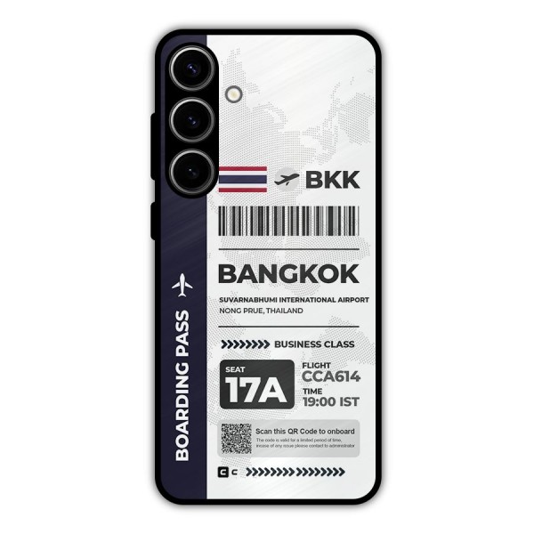 International Boarding Pass Bangkok Metal Back Case for Galaxy S24 Plus