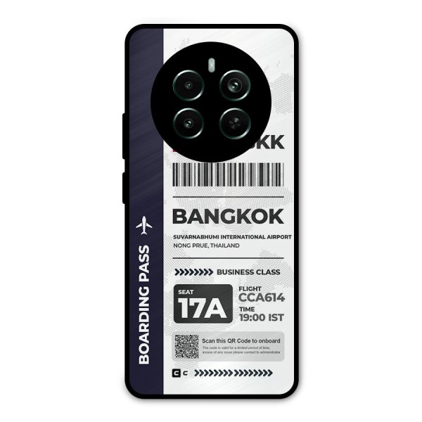 International Boarding Pass Bangkok Metal Back Case for Realme 12 Plus