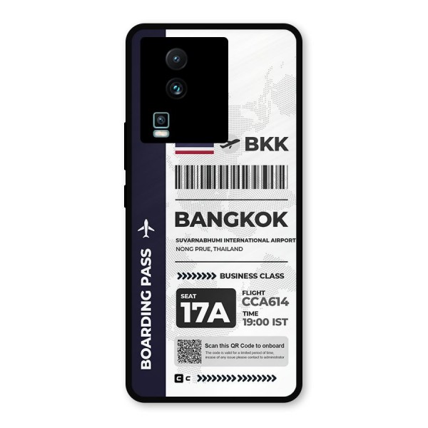 International Boarding Pass Bangkok Metal Back Case for iQOO Neo 7 Pro