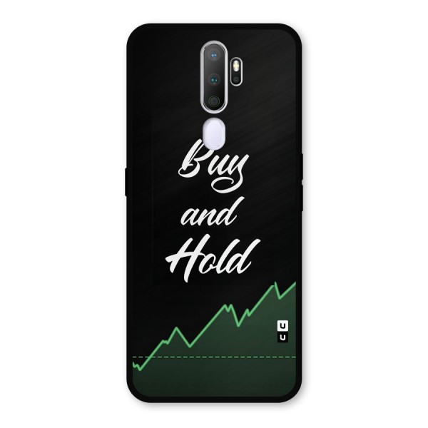 Investors Quote Buy and Hold Metal Back Case for Oppo A9 (2020)