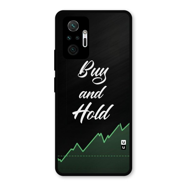 Investors Quote Buy and Hold Metal Back Case for Redmi Note 10 Pro