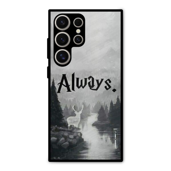 Invisible Deer Metal Back Case for Galaxy S24 Ultra