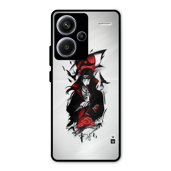 Itachi Combat Metal Back Case for Redmi Note 13 Pro Plus