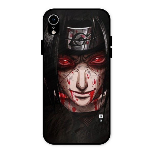 Itachi Uchiha Red Eyes Metal Back Case for iPhone XR