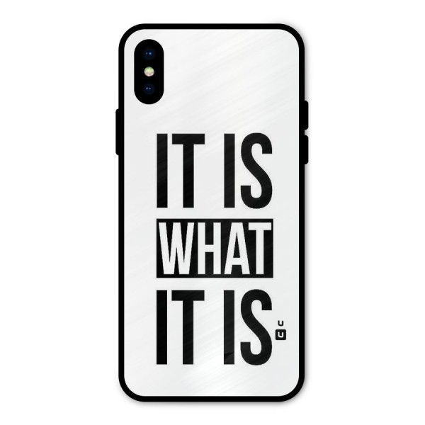 Itis What Itis Metal Back Case for iPhone X