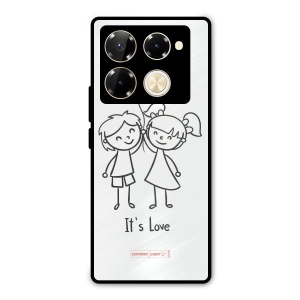 Its Love Metal Back Case for Infinix Note 40 Pro
