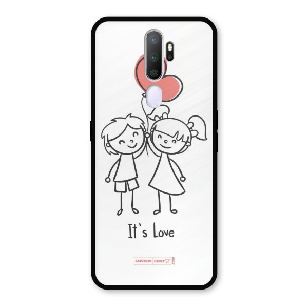 Its Love Metal Back Case for Oppo A9 (2020)