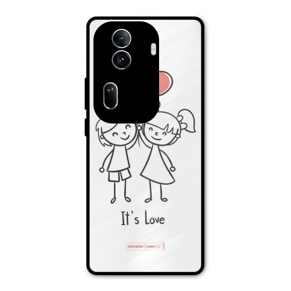 Its Love Metal Back Case for Oppo Reno11 Pro 5G