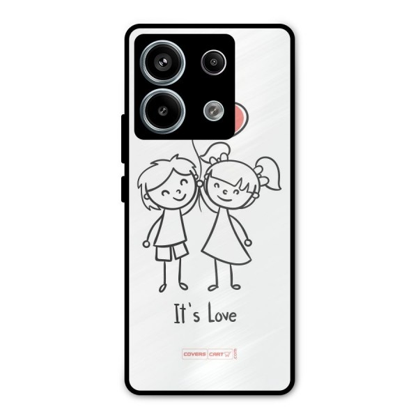 Its Love Metal Back Case for Redmi Note 13 Pro 5G