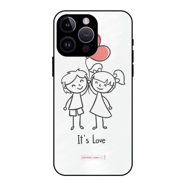 Its Love Metal Back Case for iPhone 14 Pro Max