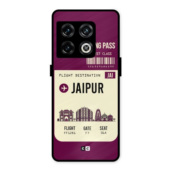 Jaipur Boarding Pass Metal Back Case for OnePlus 10 Pro 5G