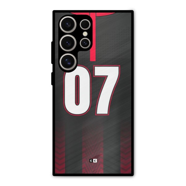 Jersy No 7 Metal Back Case for Galaxy S24 Ultra