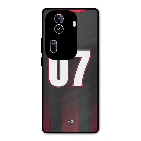 Jersy No 7 Metal Back Case for Oppo Reno11 Pro 5G