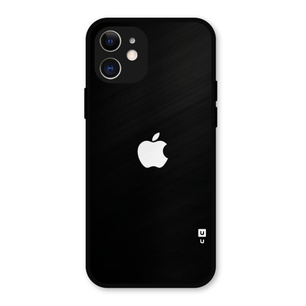 Jet Black Apple Special Metal Back Case for iPhone 12