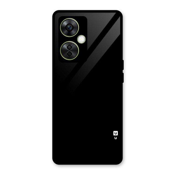 Just Black Glass Back Case for OnePlus Nord CE 3 Lite