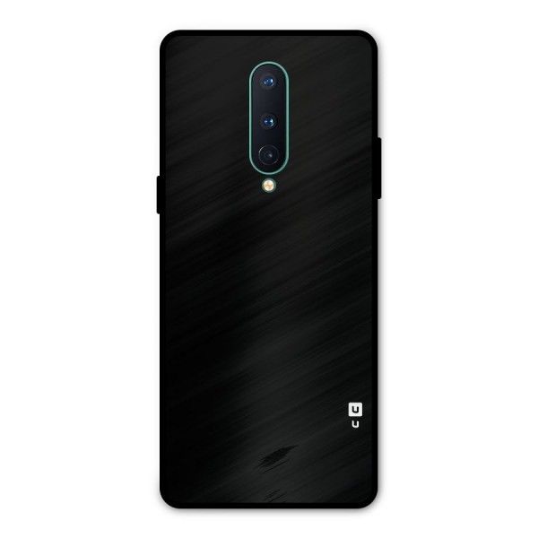 Just Black Metal Back Case for OnePlus 8