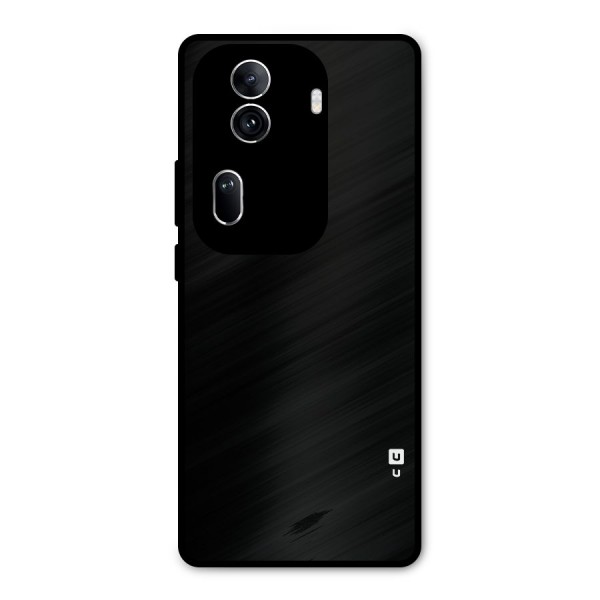 Just Black Metal Back Case for Oppo Reno11 Pro 5G