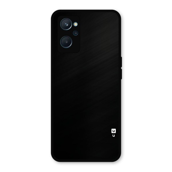 Just Black Metal Back Case for Realme 9i