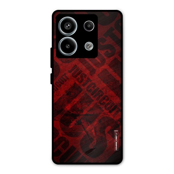 Just Circuit Metal Back Case for Redmi Note 13 Pro 5G