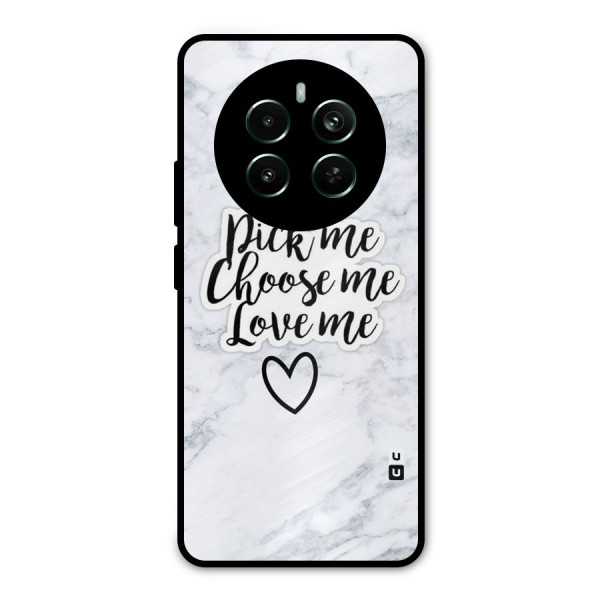 Just Me Metal Back Case for Realme 12 Plus