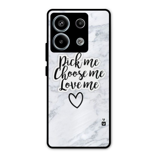 Just Me Metal Back Case for Redmi Note 13 Pro 5G