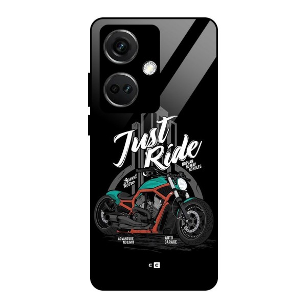 Just Ride Speed Glass Back Case for OnePlus Nord CE 3 5G