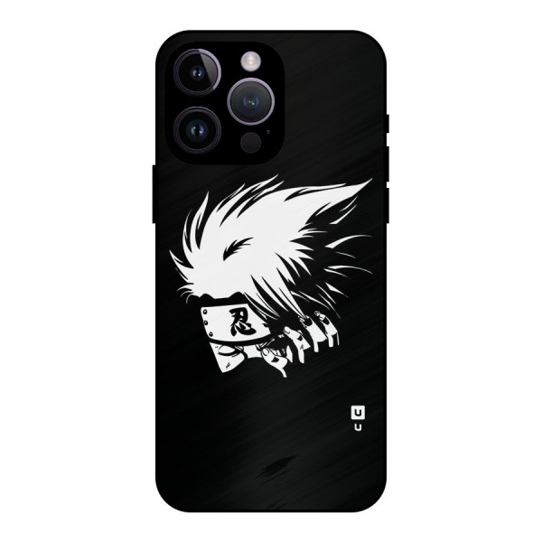 Kakashi Hatake Black Metal Back Case for iPhone 14 Pro Max