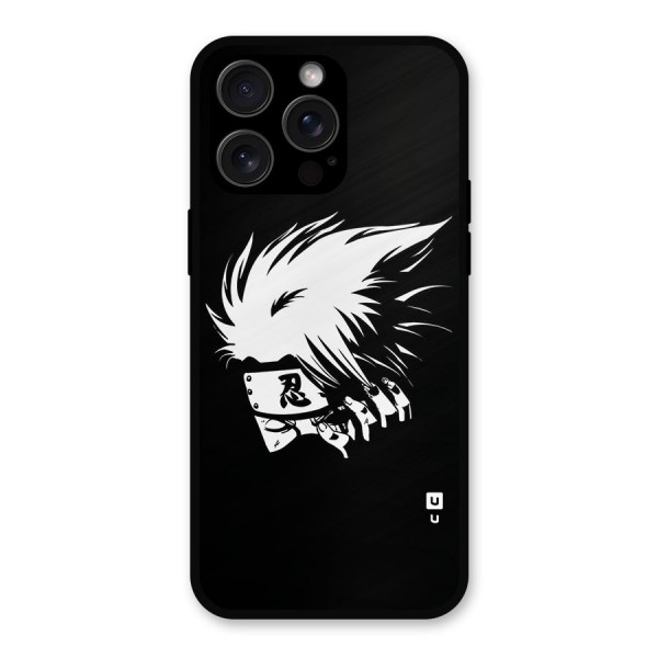 Kakashi Hatake Black Metal Back Case for iPhone 15 Pro Max