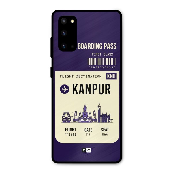 Kanpur Boarding Pass Metal Back Case for Galaxy S20