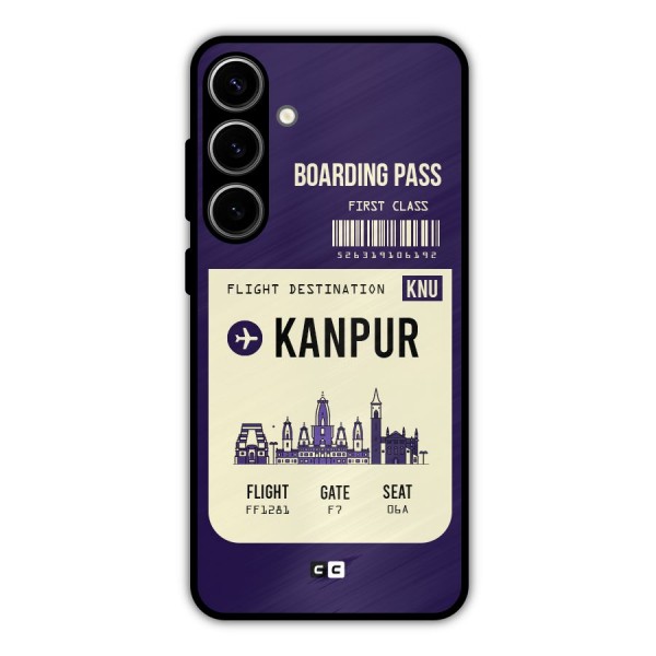 Kanpur Boarding Pass Metal Back Case for Galaxy S24 Plus
