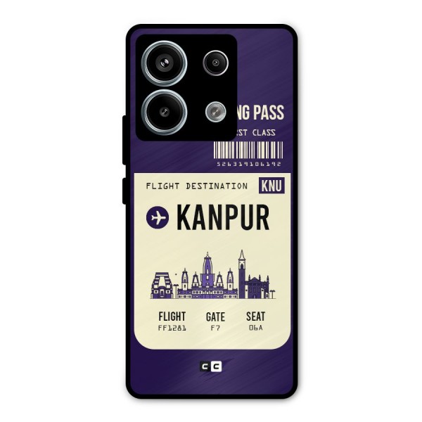 Kanpur Boarding Pass Metal Back Case for Redmi Note 13 Pro 5G