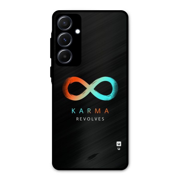 Karma Revolves Metal Back Case for Galaxy A55