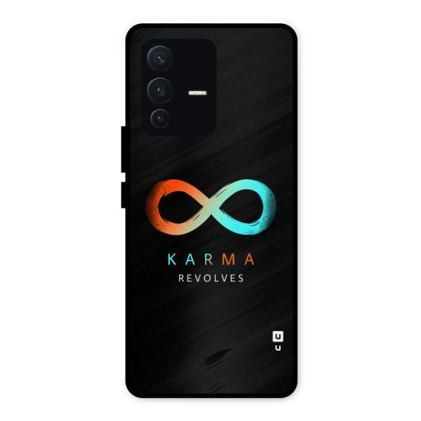 Karma Revolves Metal Back Case for Vivo V23 5G