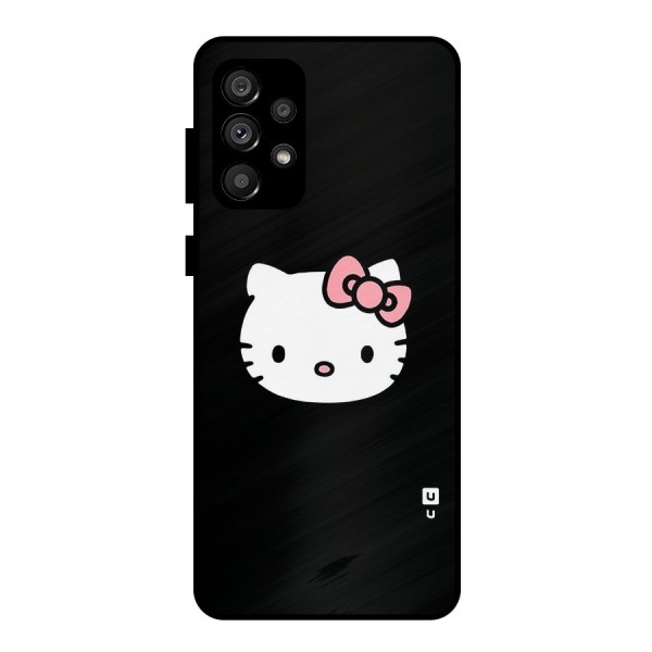 Kitty Cute Metal Back Case for Galaxy A73 5G
