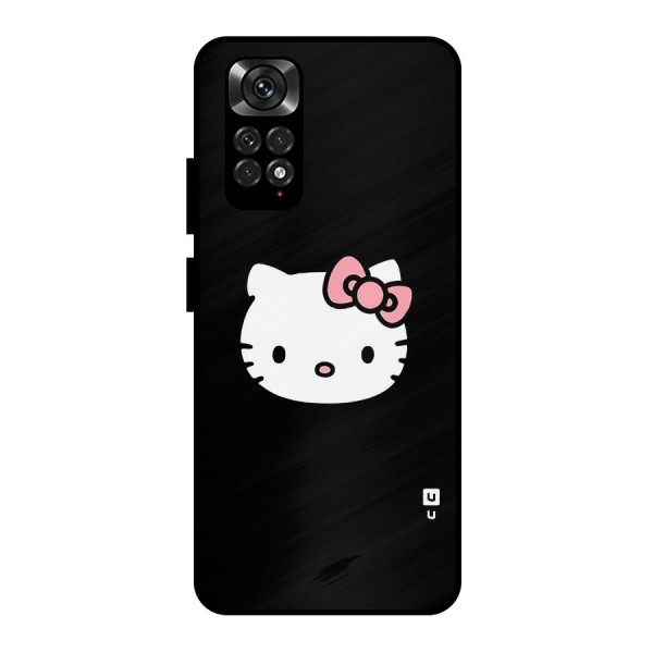 Kitty Cute Metal Back Case for Redmi Note 11 Pro