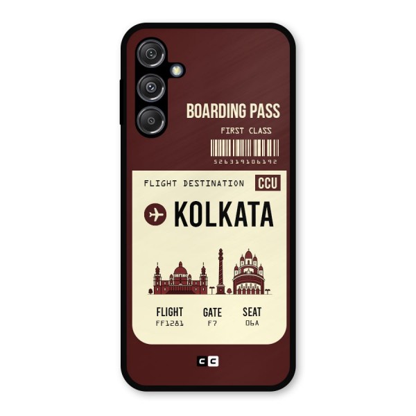 Kolkata Boarding Pass Metal Back Case for Galaxy M34 5G