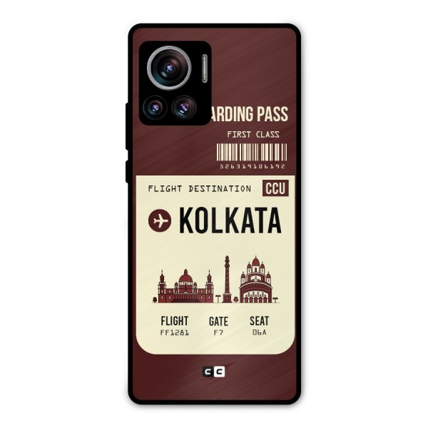 Kolkata Boarding Pass Metal Back Case for Motorola Edge 30 Ultra
