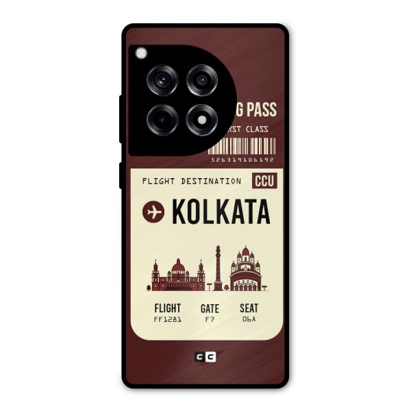 Kolkata Boarding Pass Metal Back Case for OnePlus 12R