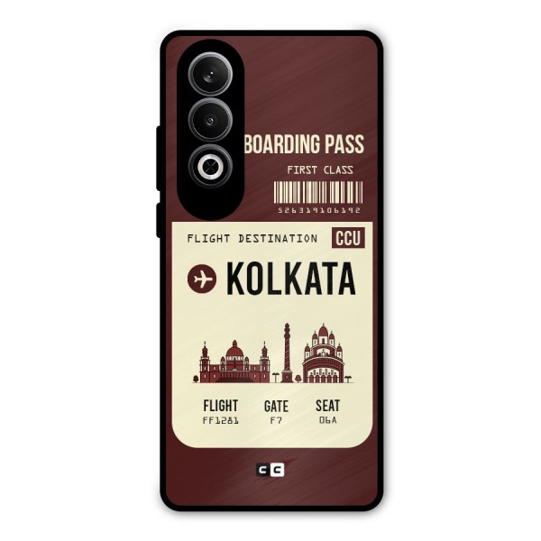 Kolkata Boarding Pass Metal Back Case for OnePlus Nord CE4