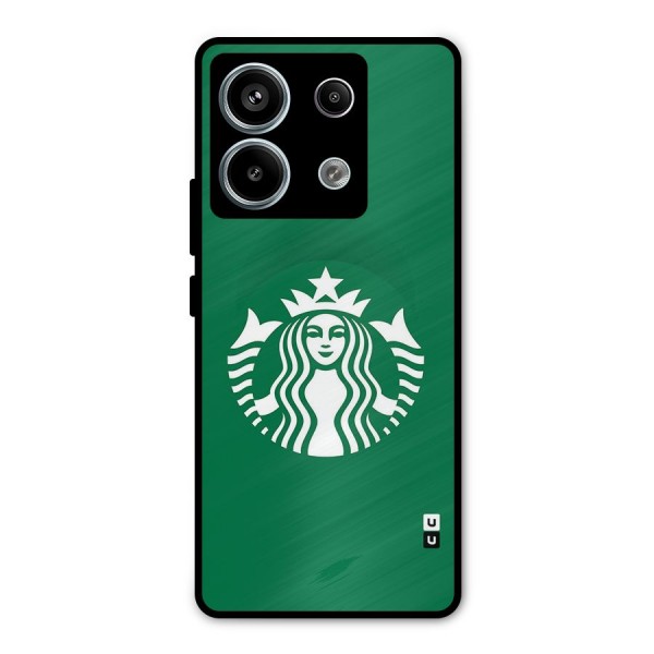 Lady StarBucks Metal Back Case for Redmi Note 13 Pro 5G