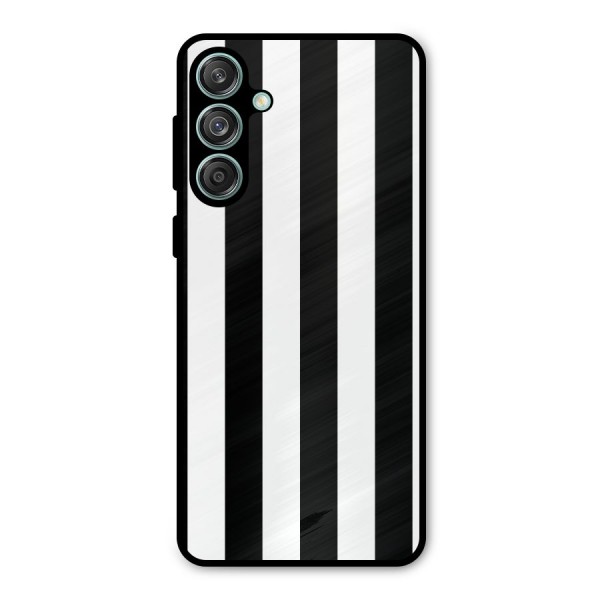 Lavish Black Stripes Metal Back Case for Galaxy M55 5G