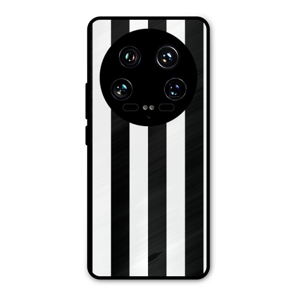 Lavish Black Stripes Metal Back Case for Xiaomi 14 Ultra