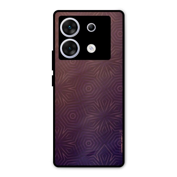 Lavish Purple Pattern Metal Back Case for Infinix Zero 30 5G