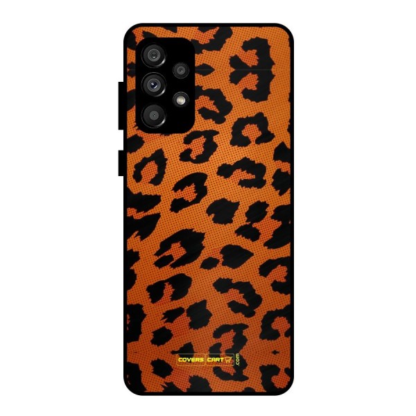 Leopard Metal Back Case for Galaxy A73 5G