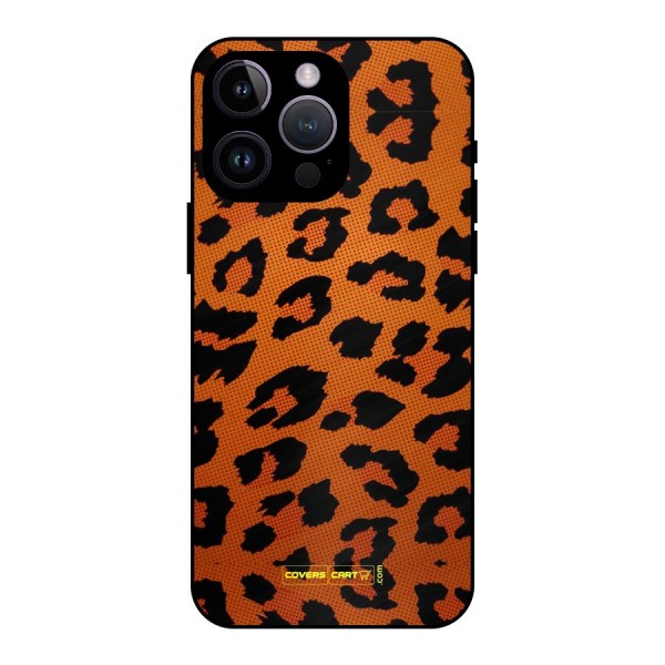 Leopard Metal Back Case for iPhone 14 Pro Max